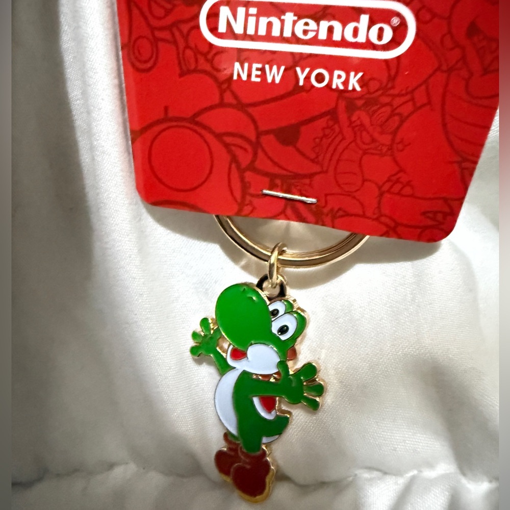 Nintendo NYC flag store YOSHI keychain